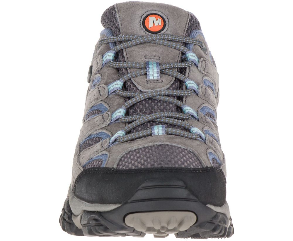 Buty Trekkingowe Merrell Damskie Szare - Moab 2 Waterproof - 410273-NRM